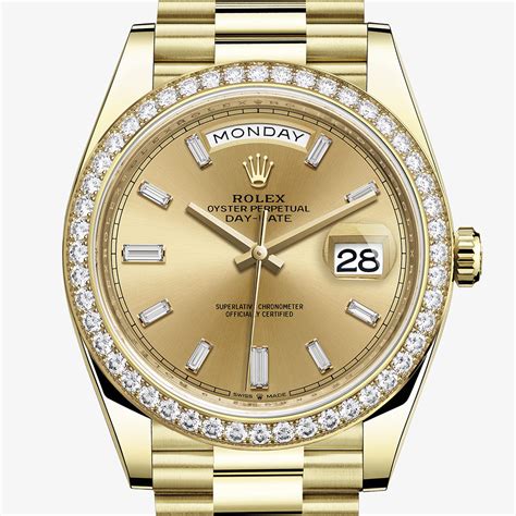 rolex daydaye gold|rolex day date 40mm price.